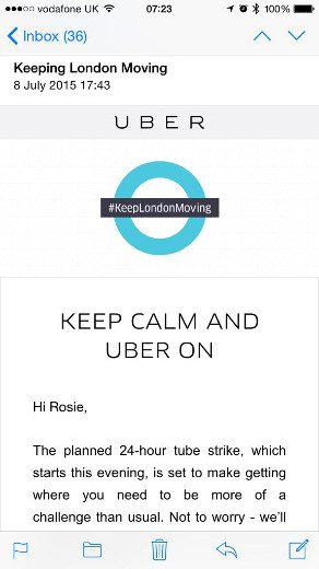 Keep Calm and Uber On